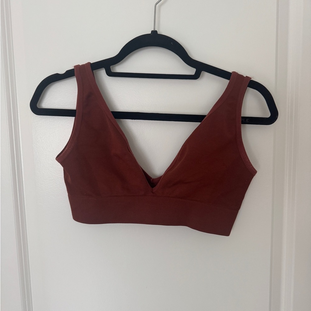 WeWoreWhat Rust Bralette and Leggings
